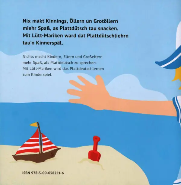 Lütt-Mariken plattdeutsches Bilderbuch/Kinderbuch Strand