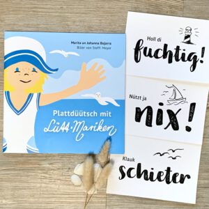 Plattdeutsche Schätze: Kinderbuch & Postkarten im Premium-Set!